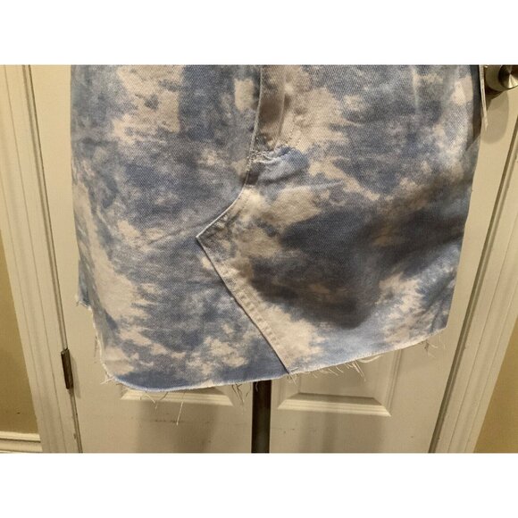 Polly Princess Blue & White Up In The Clouds Denim Mini Skirt, Size 4, NWT! - Picture 3 of 8